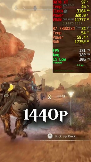 RX 9070 XT, 7800X3D, Horizon Forbidden West Complete Edition, 1080p, 1440p, 4k, max settings