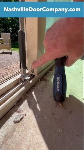 How to adjust sliding patio door wheels