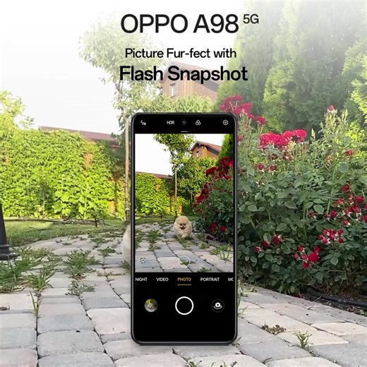 Take clear photos of your pets in motion with the Flash Snapshot feature of the OPPO A98 5G. This feature stabilizes any image to capture motion at high speeds, providing the clarity and sharpness you need! Get your own #OPPOA985G via in store or online! Lazada: https://bit.ly/LZD-OPPO-A98 Shopee: https://bit.ly/SHP-OPPO-A98 Learn More: https://bit.ly/3rVMX9Z | OPPO