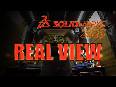 Activate Real View Graphics In SolidWorks 2023 (Ativar Real View No SolidWorks 2023)