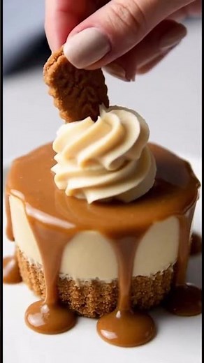Mini Caramel Cheesecake Bites | Silky, creamy cheesecake with buttery crunch