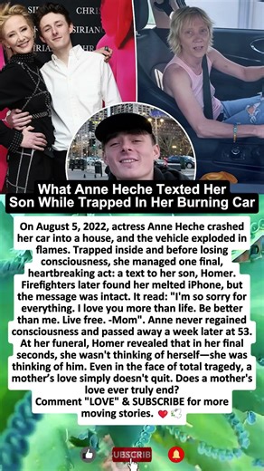 What Anne Heche Texted Her Son While Trapped In Her Burning Car