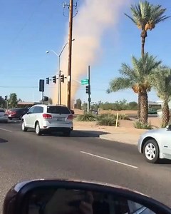 6.7K views · 119 reactions | Check out this impressive dust devil yesterday in Mesa, AZ. Dust devils are quite common and form when the air right at the ground heats up substantially and the air aloft is cool. That causes the air to rise and spin creating a whirlwind that picks up dust and dirt to create a dust devil. They are MUCH weaker than tornadoes and rarely cause damage. Video via Chrystal Presley. | Ed Piotrowski WPDE | Facebook