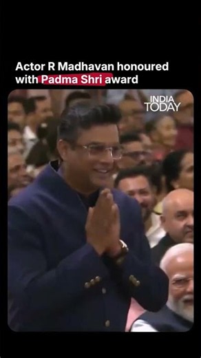 R Madhavan Conferred Padma Shri By President Droupadi Murmu #rmadhavan #padmashri