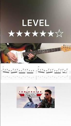 Top Gun Anthem (guitar solo cover with tabs & chords)