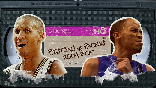 New episode of REWINDER 📼 It's Game 2 of the 2004 Eastern Conference Finals And Reggie Miller is about to have his night ruined thanks to Tayshaun Prince and one of the best chase down blocks in NBA history | SB Nation