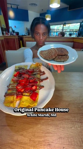 Magic breakfast? We had a yummy one at Original Pancake House in White Marsh, Md 🪄 strawberry