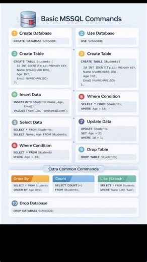Basic MSSQL Command #mssql