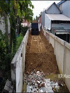Backfilling project the owner need this dumptruck 🤣 | Bulldozer Excavator