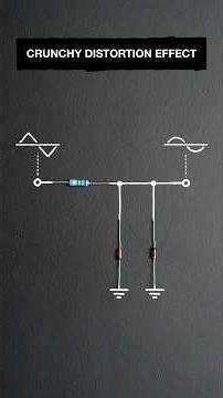 Tiny 3-component distortion circuit