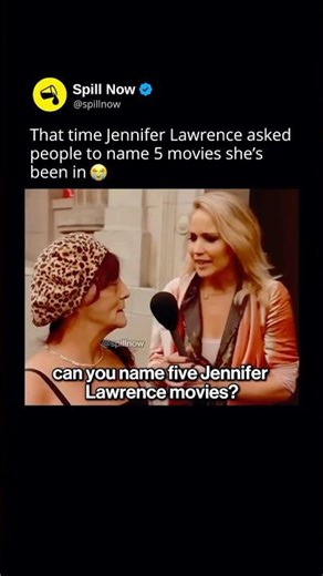 That time Jennifer Lawrence interviewed people on the street