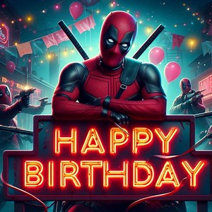 Happy Birthday Deadpool Banner - Etsy