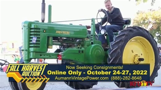 Aumann Vintage Power TV Spot, '2022 Fall Harvest Auction: Seeking Consignments'