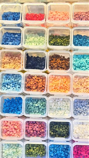 Satisfying Diamond Painting Color Sorting 💎 Organizing My Diamond Painting Colors