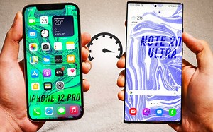 【4K】iPhone 12 Pro vs 三星 Galaxy Note 20 Ultra-速度测试