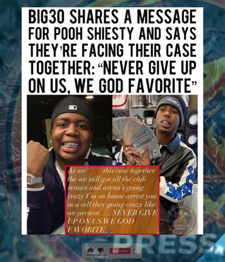 BIG30 SENDS A POWERFUL MESSAGE TO POOH SHIESTY: “WE GOD FAVORITE” 🙏🏽❤️
