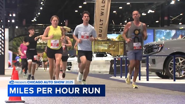Chicago Auto Show 2025: Runners take on Miles Per Hour Run at McCormick Place
