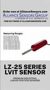 Linear Position Sensor LVIT LZ-25 Series