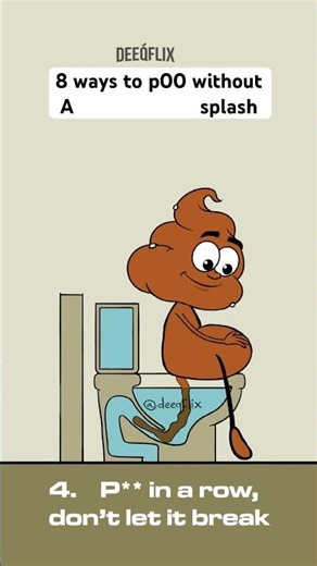 8 ways to p00 without a splash #animation #shortsvideo #reelsinstagram #reelsindia #comedy