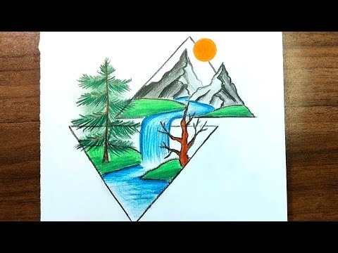 Pencil Drawing of Nature | Step-by-Step Easy & Professional Sketch Tutorial #drawing #pencildrawing