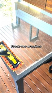 Streak free AND chemical free! That's why ENJO fans love our Multi Tool and Fibres. #ENJO #GlassTable #SustainableClean | ENJO Australia