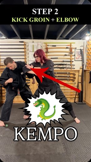 Christa Jacobson on Instagram: "In this tutorial video, Soke Anshu Christa Jacobson of the Budo Ryu Kai demonstrates how to do an elbow strike with kempo! … This is a great technique for anyone training in: Kempo, Kenpo, Karate, Ninjutsu, Ninpo, Budo and Taijutsu and other Martial Arts! … #SokeAnshu #Kempo #Karate #MartialArts #SelfDefense"