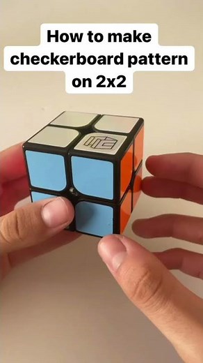 How to make checkerboard pattern on a 2x2 Rubik’s cube