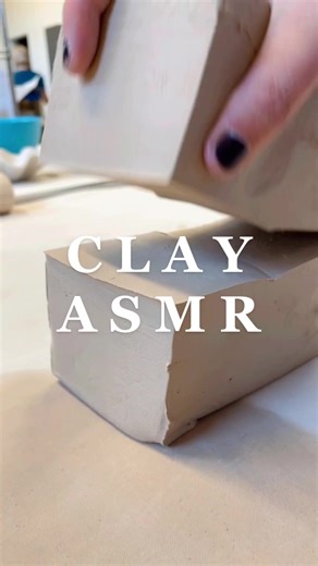 Satisfying Clay ASMR - Cutting Clay Sounds