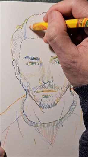 Portrait drawing with Koh-I-Noor Magic FX Colored Pencil