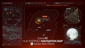 HUD Interface Navigation Map 02 Ae