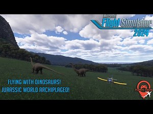 Flying With Dinosuars: Jurassic World Archipelago For Flight Sim 2024 Hands On!
