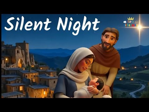 Silent Night ⭐ Sing Along Animated Christmas Song for Kids #silentnight