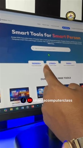 🚀 Sharda Tools – All In One Free Online Tools Website India 🇮🇳 | Resume Maker, PDF Editor, QR Code, Invoice & More 2026 🔥 #computer #viral #tranding #reels | Aniket Kumar