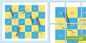 Snakes and Ladders Mat (Compatible with Bee-Bot)