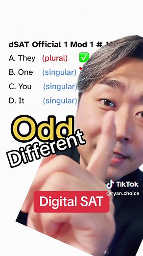 99% rule for the grammar section of the digital SAT! #sat #digitalsat #dsat #collegeboard #ryanchoice #satprep #satexam #satgrammar #grammar #testprep #collegebound #greenscreen