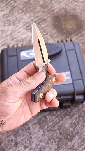 PUSH DAGGER ELMAX MANCHE CARBONE FORGE - Sasha Krauser Knives