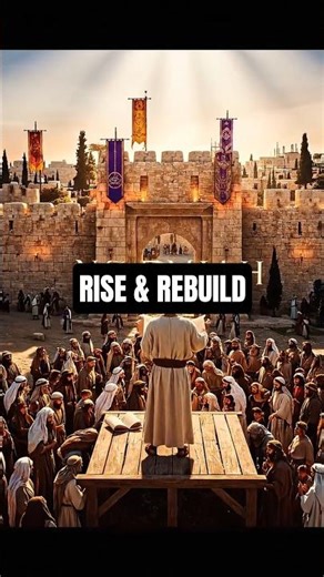 Nehemiah Wall Rebuilt in 8 Seconds | Cinematic Visual Bible