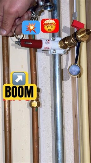 Plumber hack. Insane what you can do with a Flamco T Plus 🤯 #plumbing #hacker