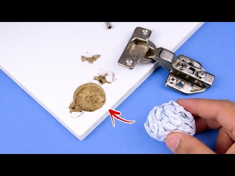 Fix Any Broken Hinge with Just Paper — DIY Repair Trick!