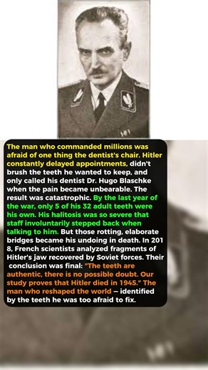 Hitler Was Terrified Of Dentists — And His Rotting Teeth Proved He Was Dead