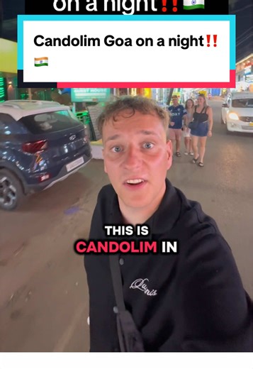 This is Candolim, Goa on a night. Really good first impressions! A lot of Brits on holiday here but it’s refreshing to have some western options after 2 weeks of having curry everyday!!🇮🇳#candolim #goa #india #backpacking #travel