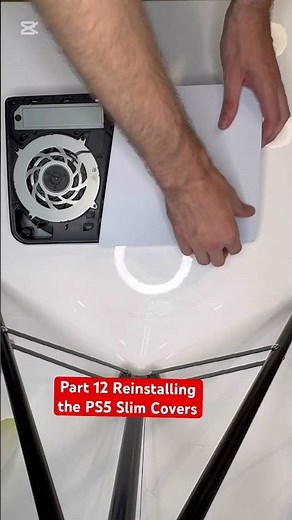 Reinstalling the PS5 Slim Covers#shorts #satisfying #asmr #cleaning #cleantok #ps5