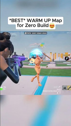 *BEST* WARM UP Map for ZERO BUILD 😈✅ #fortnite #shorts