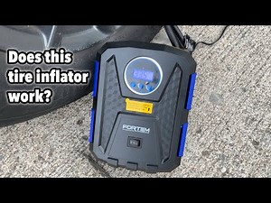 Dad Unboxes & Tests the FORTEM Portable Tire Inflator (12V DC review)