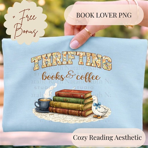 Book Lover PNG | Vintage Books PNG | Book Club PNG | Books and Coffee Png| Cozy Reading Png | Bookish Shirt Design - Etsy