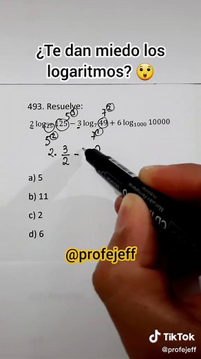 Resolución de Ejercicios de Logaritmos | Paso a Paso