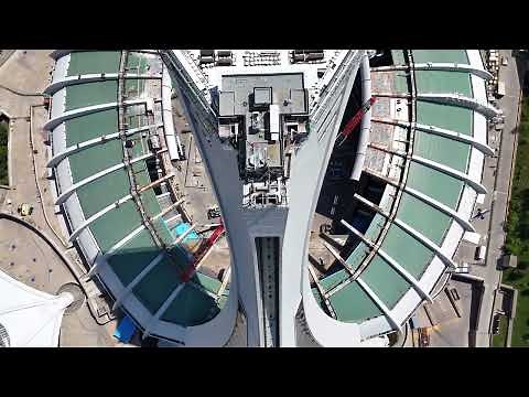 Rénovation du Stade Olympique de Montréal - Drone 4K - Renovation of the Montreal Olympic Stadium