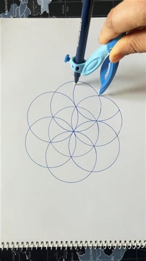 Geometric Mandala Pattern | Circle Mandala Outlines | How to Draw | For Beginners #shorts