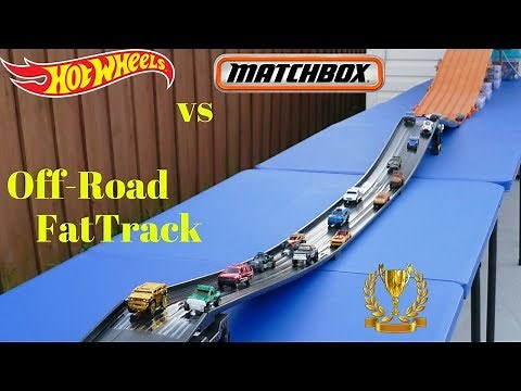 Hot Wheels vs Matchbox epic fat track off-road tournament race