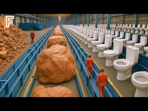 How Millions of Toilets Are Made Every Year Inside Massive Ceramic Production Lines